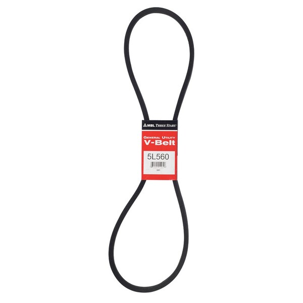 Mbl Mitsuboshi FHP General Utility V-Belt 0.63 in. W X 56 in. L For Fractional Horsepower Motors 5L560A - main